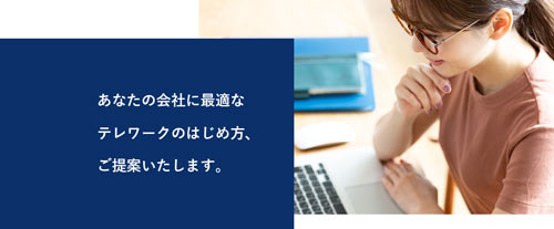 テレワーク支援サービス特設サイト　バナー